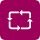 Icône représentant un rectangle avec des flèches